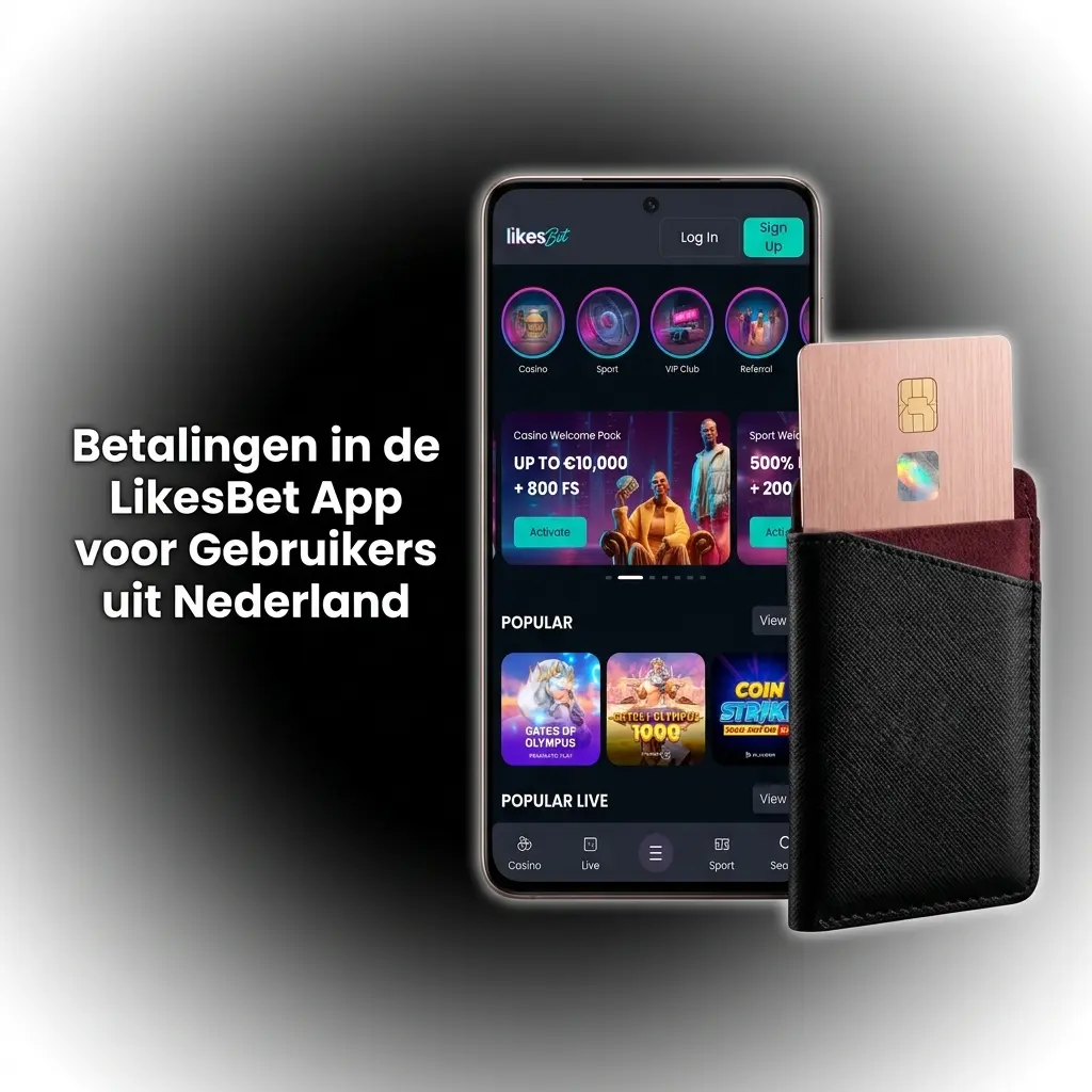 Betaalmethoden beschikbaar in de LikesBet app voor Nederlandse spelers