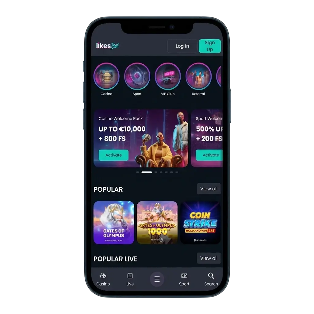 LikesBet app download op Android en iOS