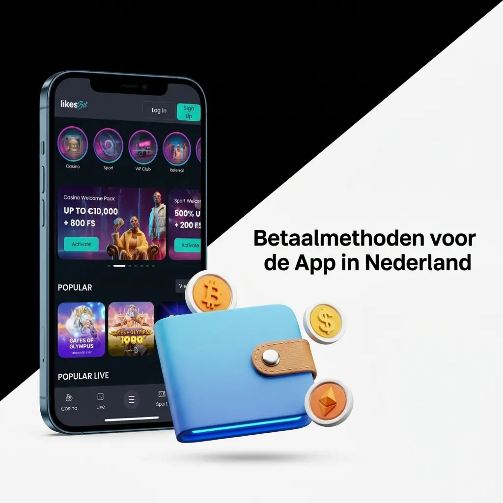 Betaalmethoden beschikbaar in de app