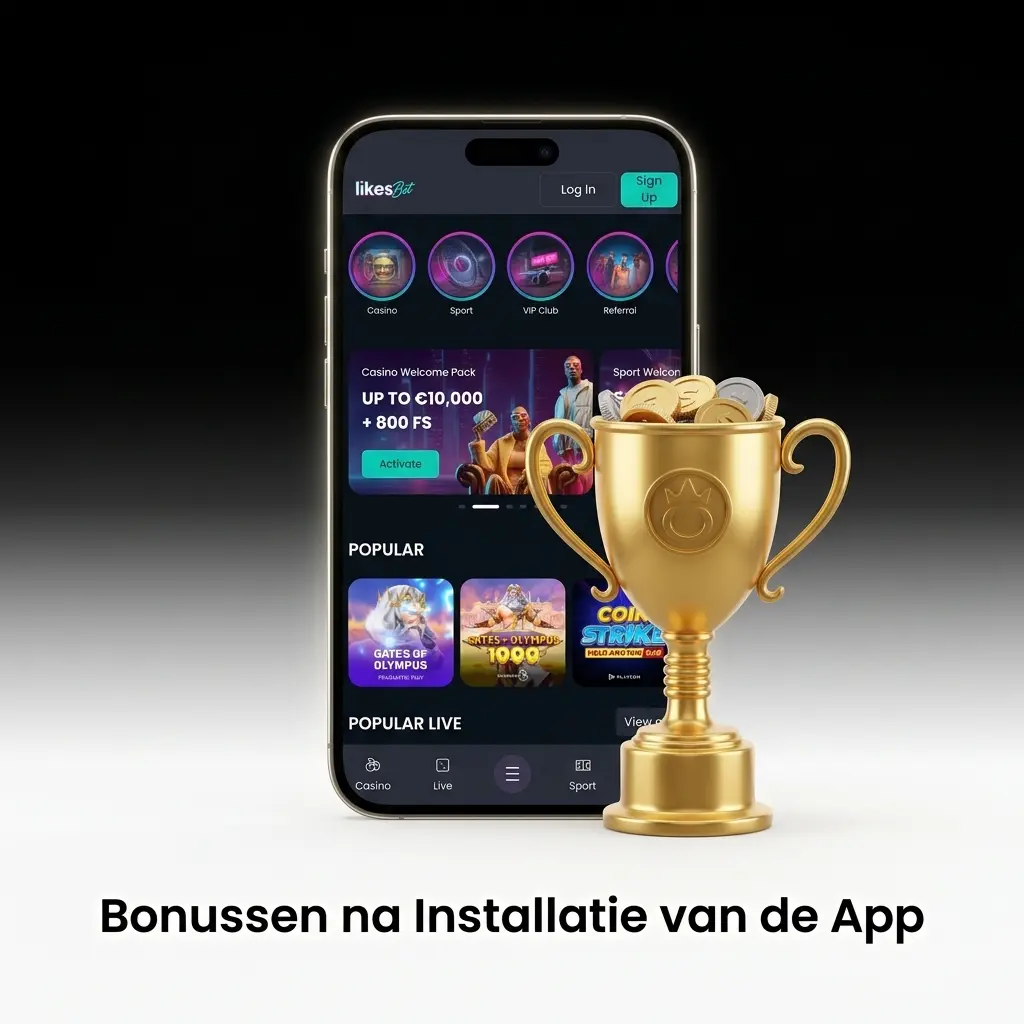 Overzicht van bonussen in de app
