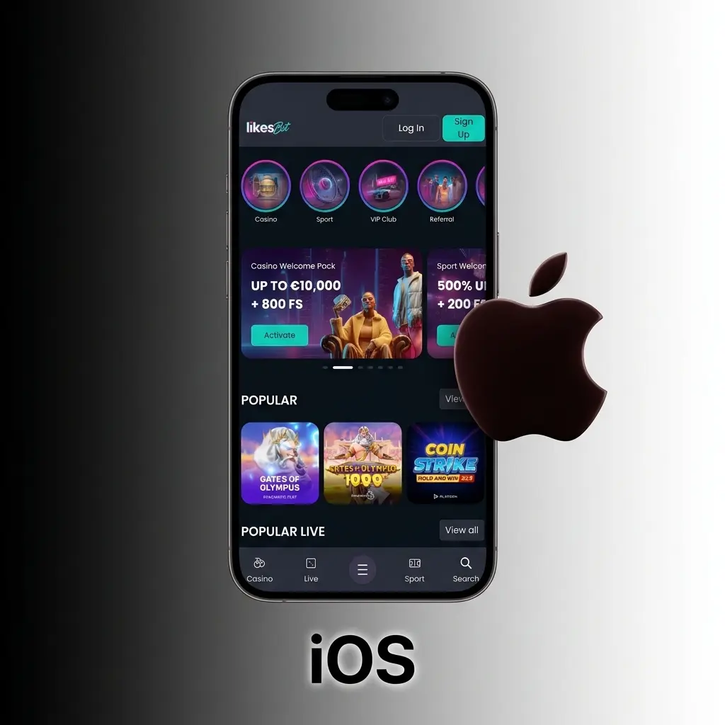 LikesBet iOS mobiele website snelkoppeling