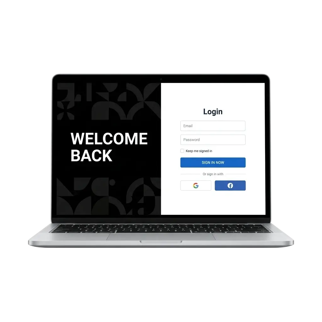 LikesBet login scherm op mobiel en desktop