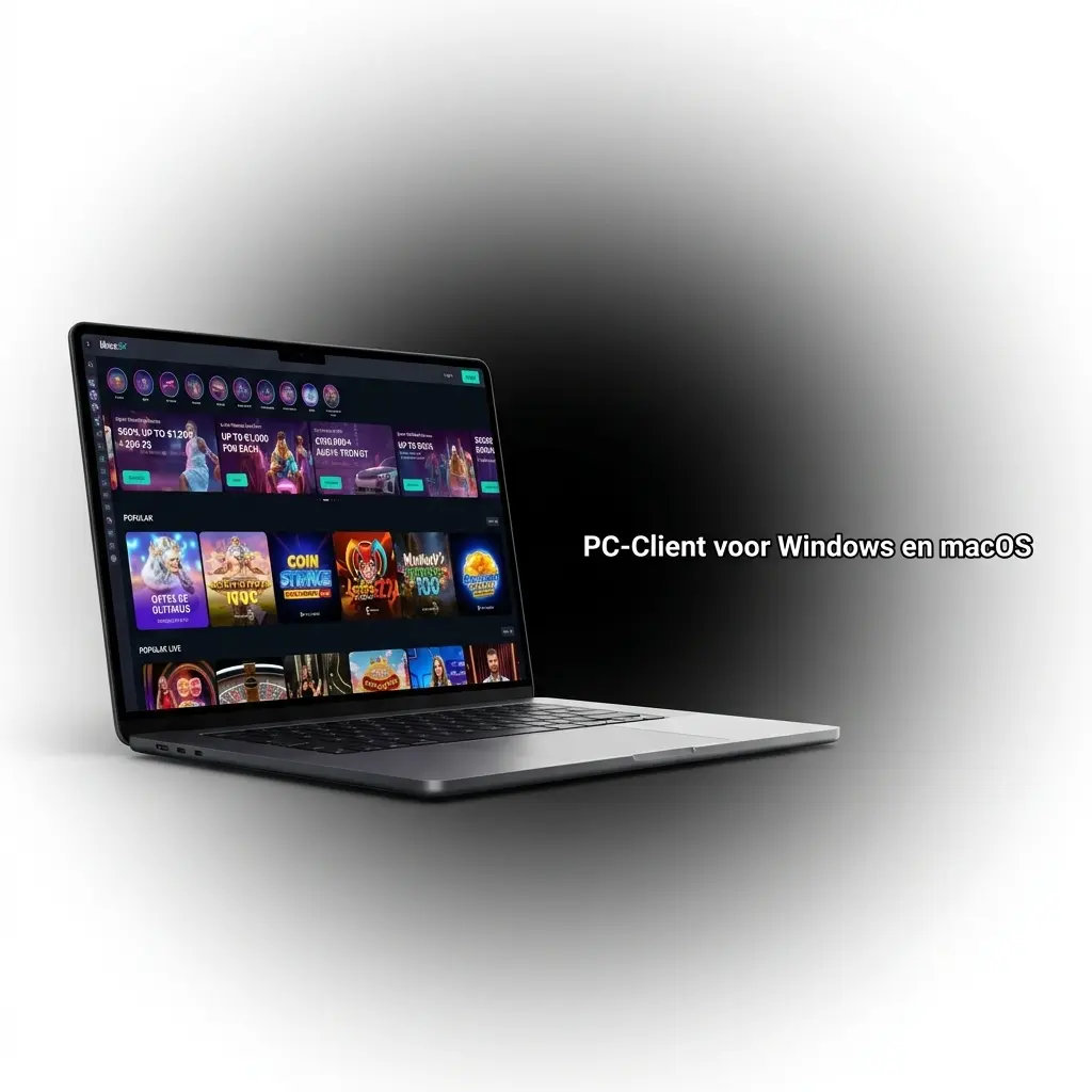 LikesBet website op een Windows of macOS browser