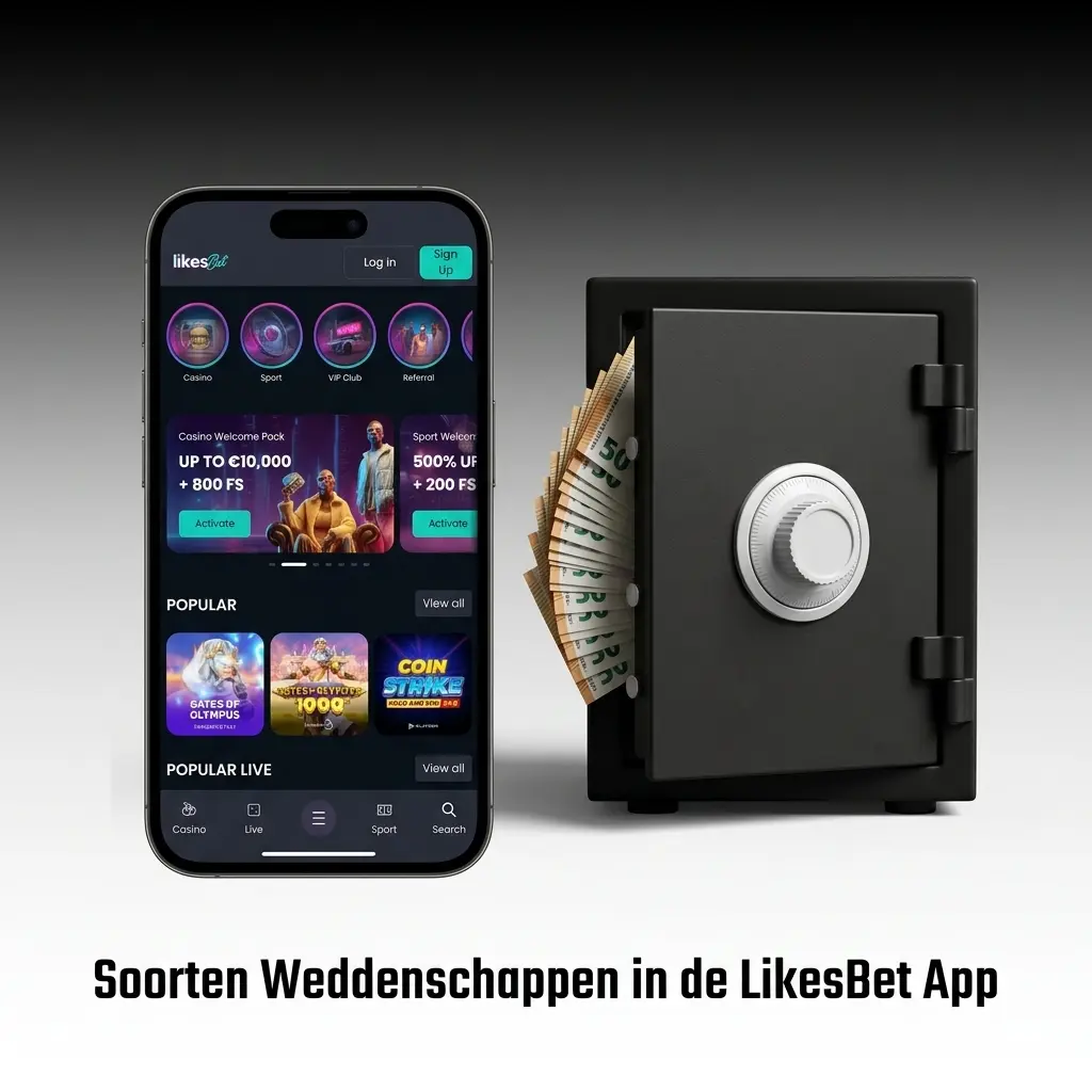 Overzicht van soorten weddenschappen in de LikesBet App