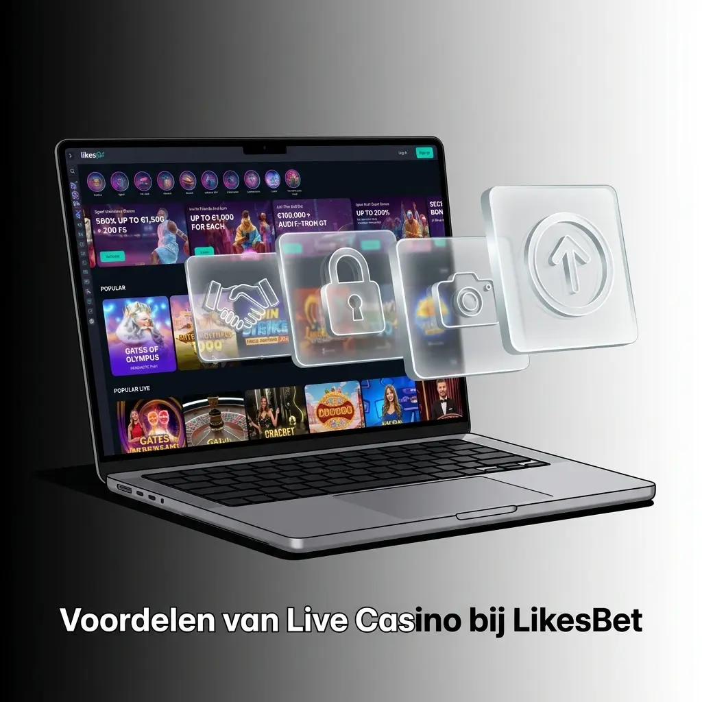 Live casino tafel bij LikesBet met dealer