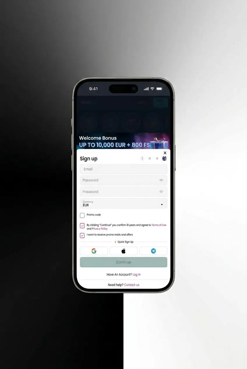 Stappenplan voor het activeren van de LikesBet bonuscode